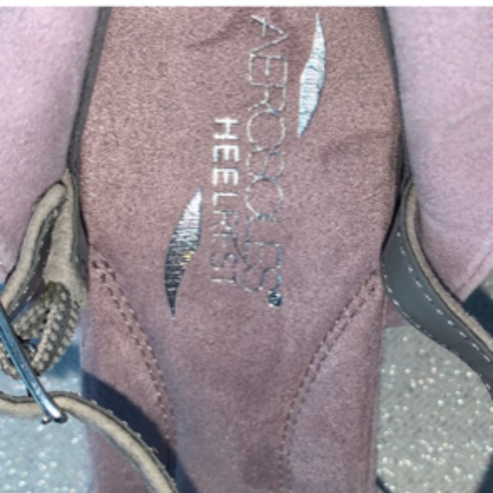 NWT Aerosoles “Tape Deck” suede 9 new in box lilac grey - Picture 8 of 11